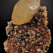 Calcite with Sphalerite (ruby jack), and Dolomite, Pyrite etc.
