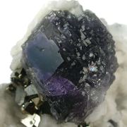 Fluorite on Dolomite