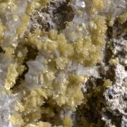 Hedyphane on Calcite