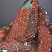 Hematite coated by Andradite