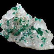 Quartz, dioptase