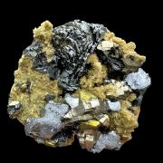 Sphalerite, galena, pyrrhotite