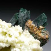 Calcite with Malachite after Azurite