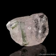 Beryl var. Morganite included by Tourmaline