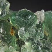 Fluorite (globular crystals) with Schorl