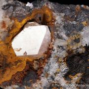 Anglesite with Siderite in Galena & Sphalerite
