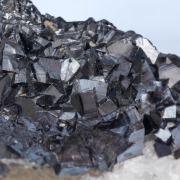 Bixbyite with Sturmanite and Calcite