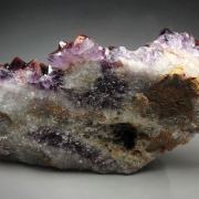 QUARTZ var. AMETHYST with HEMATITE inclusions