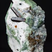 Benitoite with Joaquinite, Neptunite