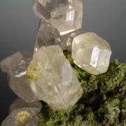Cerussite- gem crystals on Conichalcite with Mimetite