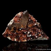 Spessartine Garnet with Smoky Quartz