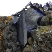 Azurite, goethite