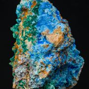 Cyanotrichite with Brochantite