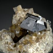 Rutile on Quartz - Very fine crystals