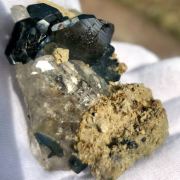 Hematite with Rutile on Quartz