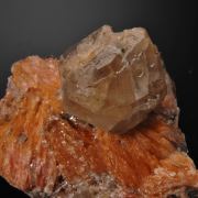 Cerussite on Barite