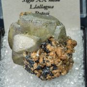 Siderite with Calcite and Sphalerite