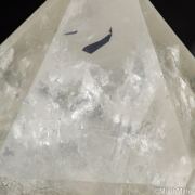 Dumortierite, Hematite (?) in Quartz