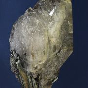 Quartz (smoky) with Pyrite