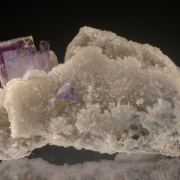 Fluorite on Quartz