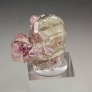 gem VESUVIANITE with RASPBERRY CAPS