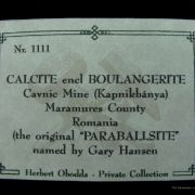 Calcite Included By Boulangerite
