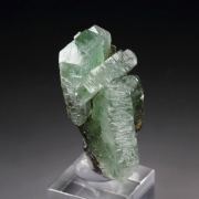 BARYTE with MALACHITE inclusions