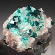 gemmy DIOPTASE, CALCITE