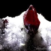 Cinnabar on Quartz with Dolomite (1990s)