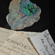 Cornwallite with  Azurite -  classic USA