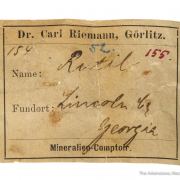 Rutile with old European label