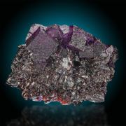 Fluorite  on Sphalerite