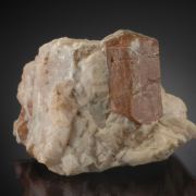 Willemite -red to pink crystal in Calcite