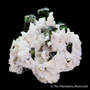 Elbaite Tourmaline and Lepidolite in Cleavelandite