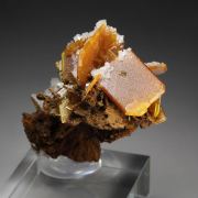 WULFENITE, CALCITE