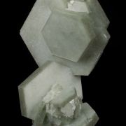 Calcite included by Hedenbergite