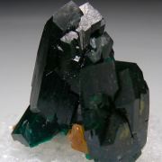 Dioptase on Quartz