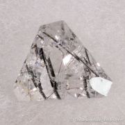 Quartz included by Schorl Tourmaline (Polished & Cut set)