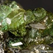 Tsavorite on Graphite