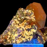 Calcite, hematite, baryte