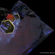 Fluorapatite on Quartz