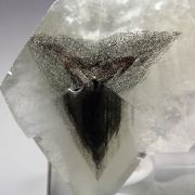 CALCITE, iridescent PYRITE - Mercedes star
