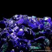 Azurite with Malachite