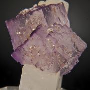 Fluorite on Celestine (stepped cubes)