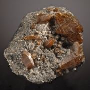 Parisite on Calcite