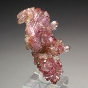 gem VESUVIANITE with RASPBERRY CAPS