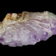 Quartz (var. Amethyst) on smoky Quartz
