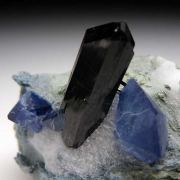 Benitoite with Neptunite