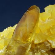 Barite on Calcite