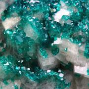 gemmy DIOPTASE, CALCITE